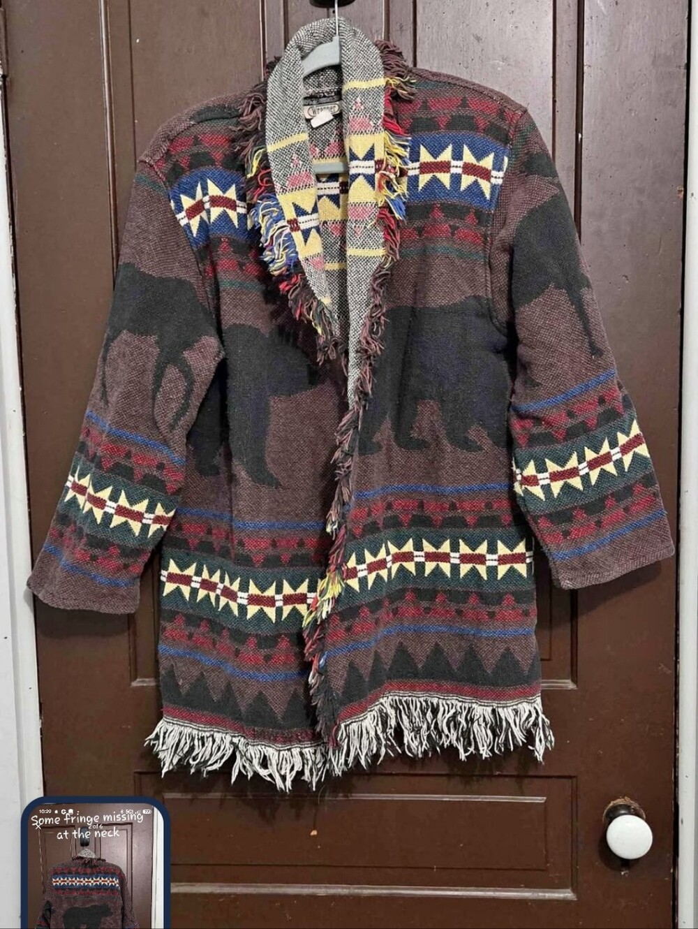 Vintage Trapper Sweater Jacket